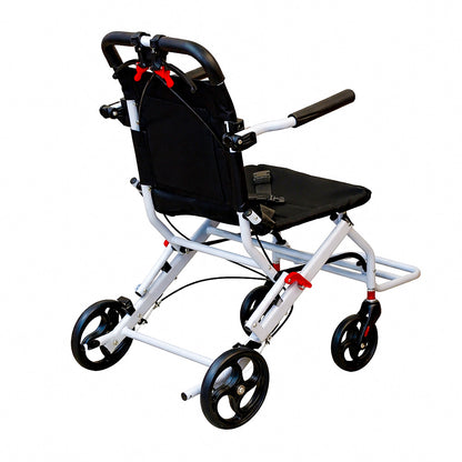 VitaMove white ultra-lightweight folding travel wheelchair – additional product view 2