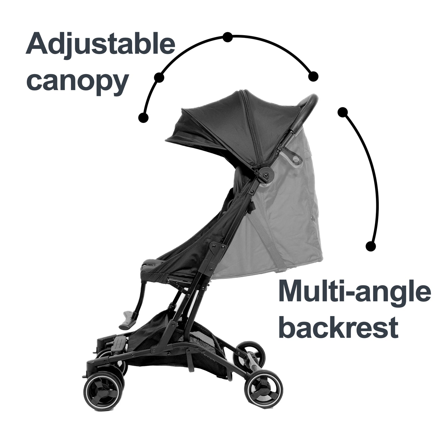 Bambino Air Lightweight Foldable Travel Buggy Baby Pram Stroller Cabin Approved