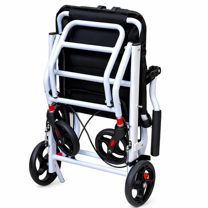 VitaMove white ultra-lightweight folding travel wheelchair – additional product view 7