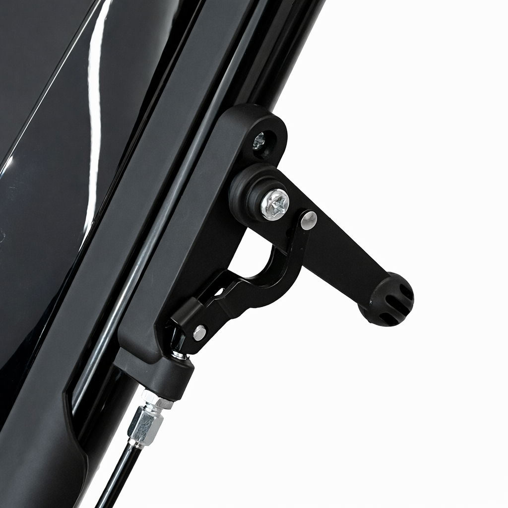 LiteCaddy 4-wheel golf trolley adjustable umbrella holder mount
