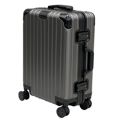 Vault grey full aluminium cabin suitcase 55 x 40 x 23cm