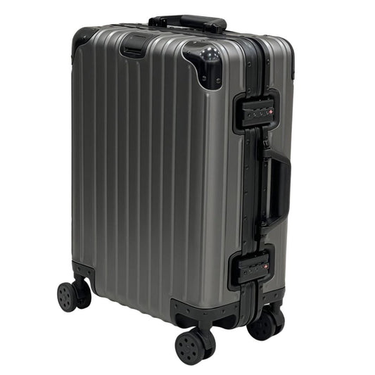 REAL Full Metal Aluminium 20 inch Cabin Carry on Luggage Suitcase - 55x40x23cm