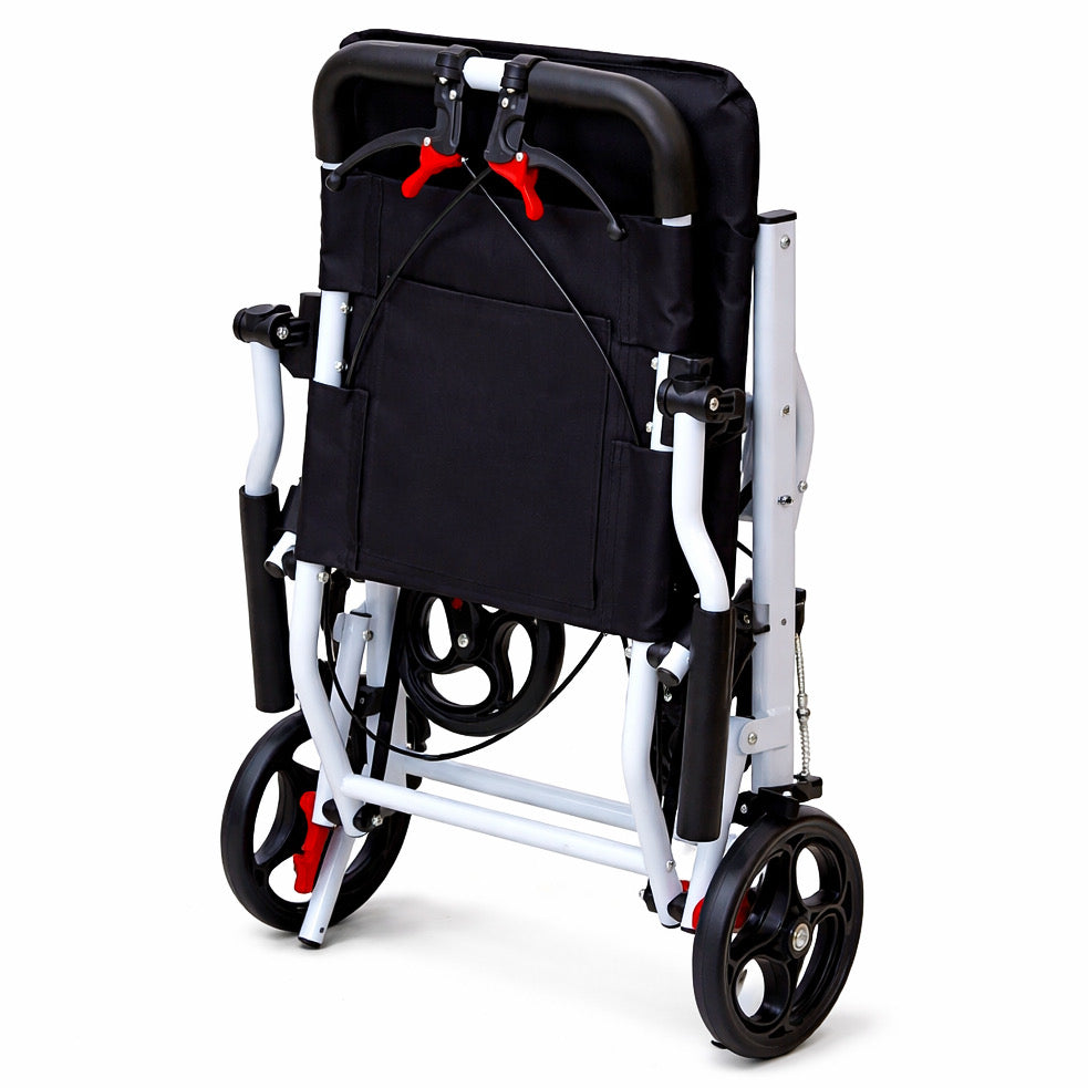 Ultra Lightweight Narrow Compact Folding Portable Travel Wheelchair Wheel Chair