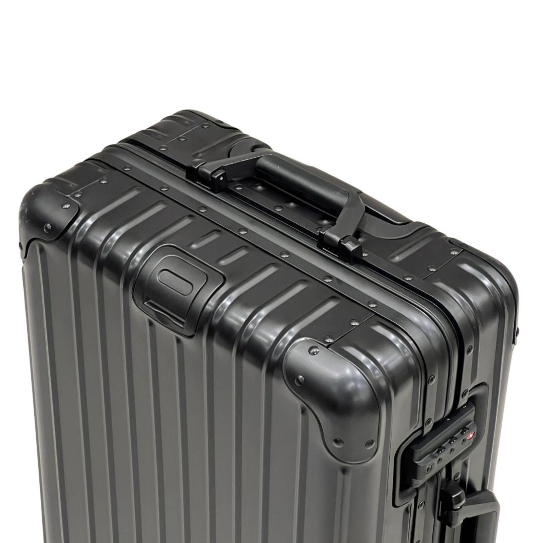REAL Full Metal Aluminium 20 inch Cabin Carry on Luggage Suitcase - 55x40x23cm