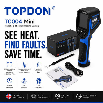 TOPDON TC004 Mini handheld thermal imaging camera